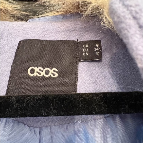 ASOS Lavender Toggle Trench Coat - Picture 3 of 4